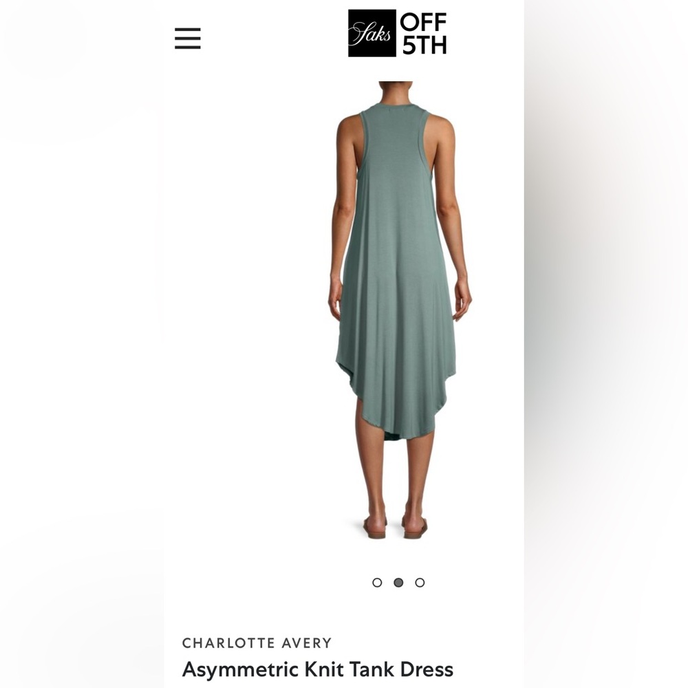 Charlotte Avery Green Sleeveless Dress. Medium. Bundle 4 Deals! - Picture 4 of 15